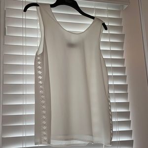 White blouse with bow detail